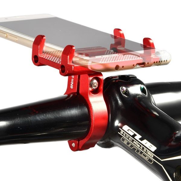 

aluminum bicycle phone holder for 3.5-6.2 inch smartphone adjustable support gps bike phone stand mount bracket