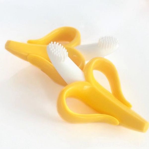 

baby grinding rod baby deciduous teeth molar food grade silicone banana deciduous tooth gum banana gum toothbrush