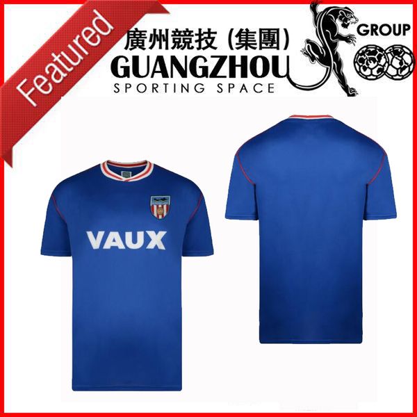 

1990 sunderland retro soccer jersey home away 90 91 sunderland michael gray eric gates classic vintage football shirts thailand, Black;yellow