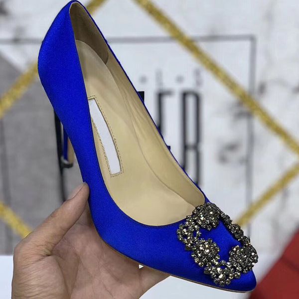 

designer party wedding shoes bride women ladies sandals fashion dress shoes pointed toe high heels leather glitter size34, Black