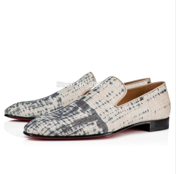

men square toe smoking shoes mixed color flats canvas loafers slip on shoes men casual, Black