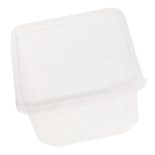 

plastic reptile insect snake spider habitat feeding box container 12x12x7cm