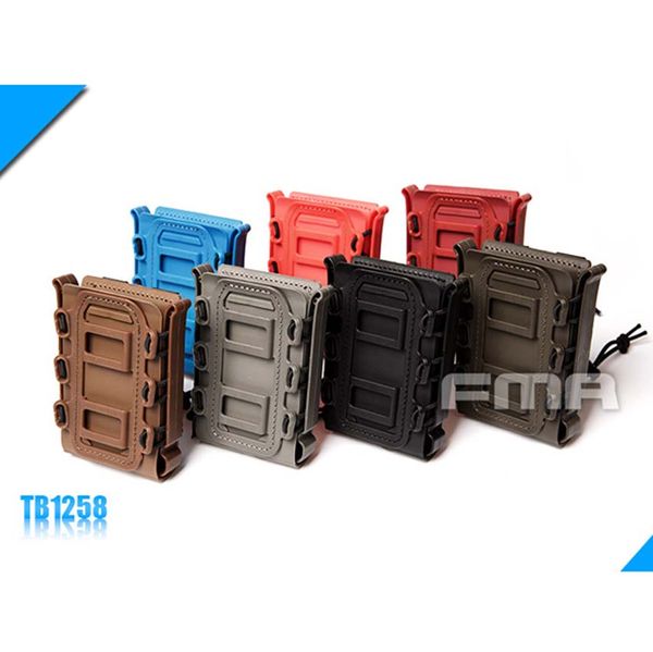 

new fma outdoor tactical soft shell scorpion mag 7.62 magazine pouch carrier bk/de/fg tb1258