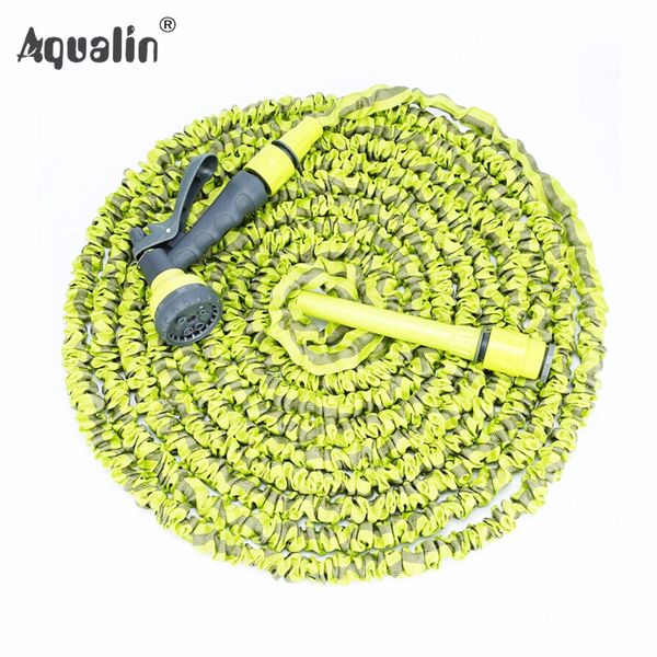 

25ft-75ft garden expandable hose set water hose with 7 pattern plastic spray gun to watering #26201