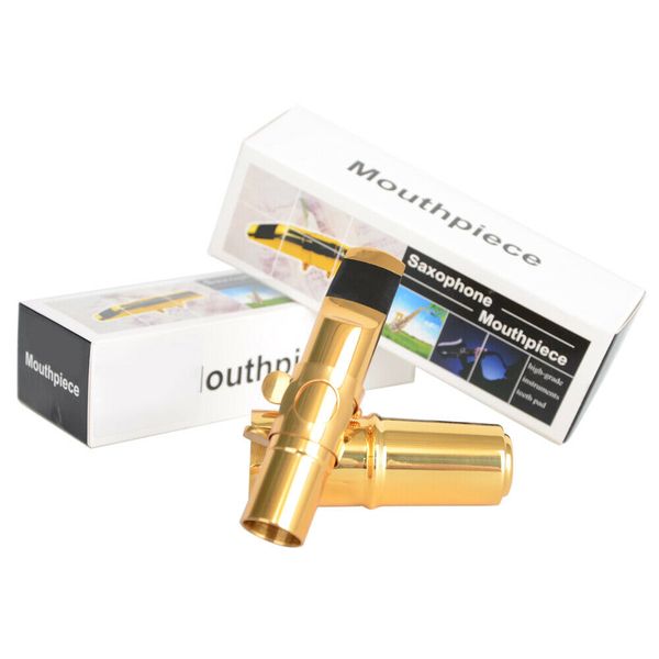 

тенор сопрано альт металл мундштук золото лак мундштук sax mouth шт