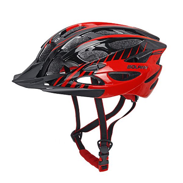 

mountain bike integrated cycling helmet with 28 air vents import pc plus internal import eps bicycle helmets for riding, Black