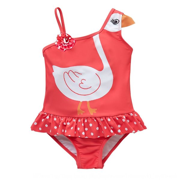 

2020 baby swimming supplies swan children's swimsuit medium and large children's quick-drying girl's swimsuit, White;black