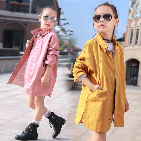

girls spring and autumn coat 2017 new korean children girls children spring and autumn coat, Blue;gray