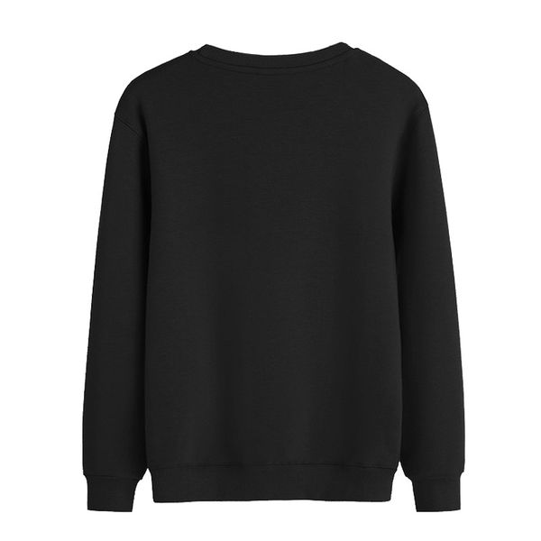 

sweater customization printed logo solid color crew neck pullover thin looped pile cultural shirt according to drawings work clo, White;black