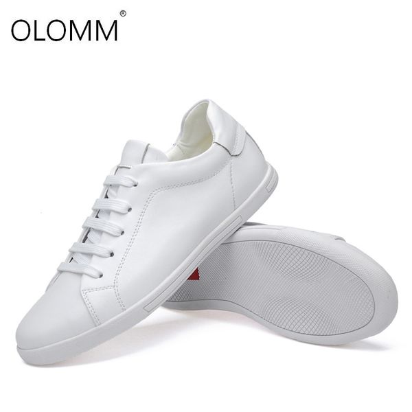 

luxure genuine leathers mens white shoes lace-up casual sneakers men loafer shoes zapatos de hombre designer 38-46, Black