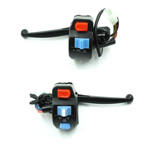

1 pair motorcycle switch electric vehicle combination switch assembly headlight horn aluminum alloy electric car m8