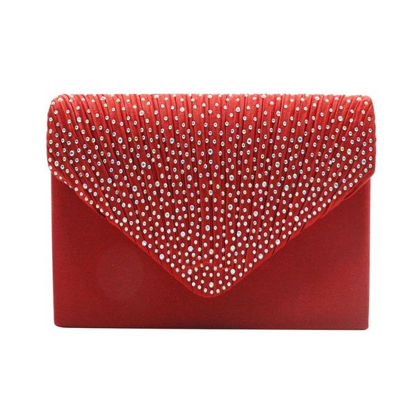 

2020 new european and american fashion satin rhinestone banquet bag ladies clutch shoulder bag purses