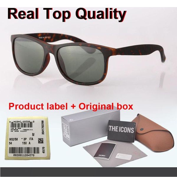

new arrival brand design 4202 sunglasses men women plank frame metal hinge mirror glass lens fashion sun glasses with retail case and label, White;black