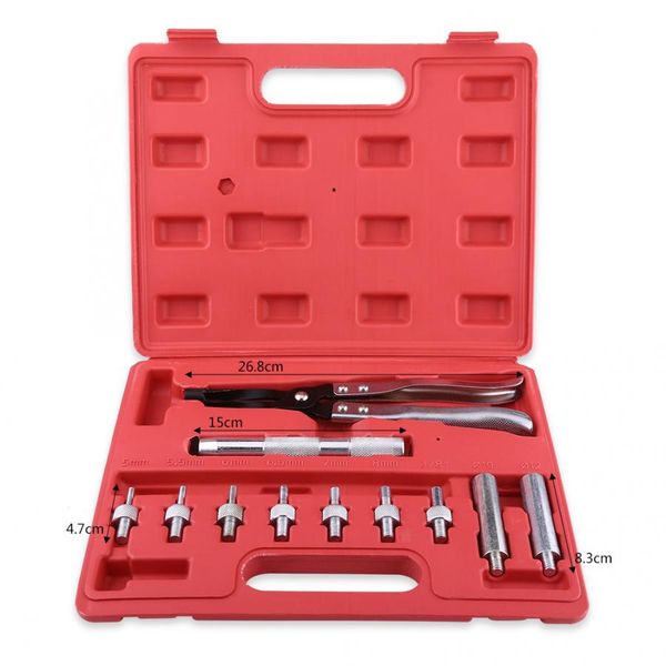 

screwdriver set 11 pcs valve seal remover and installer kit includes plier driving socket drive handle adapters household tool