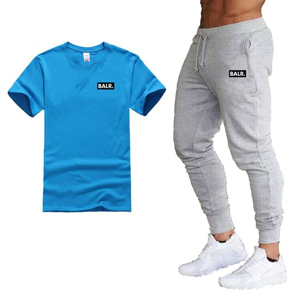 

New Balr Дизайнерская футболка + брюки Jogger Чинос Мужчины Новая мода Брюки-шаровары Длинные брюки Balr Мужские брюки
