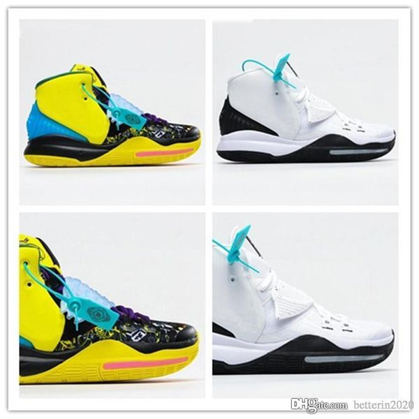 

2020 kyrie 6s pre heat ep white gold mens basketball shoes irving 6 kyrie 6 women casual sports shoes sneakers trainers shoes