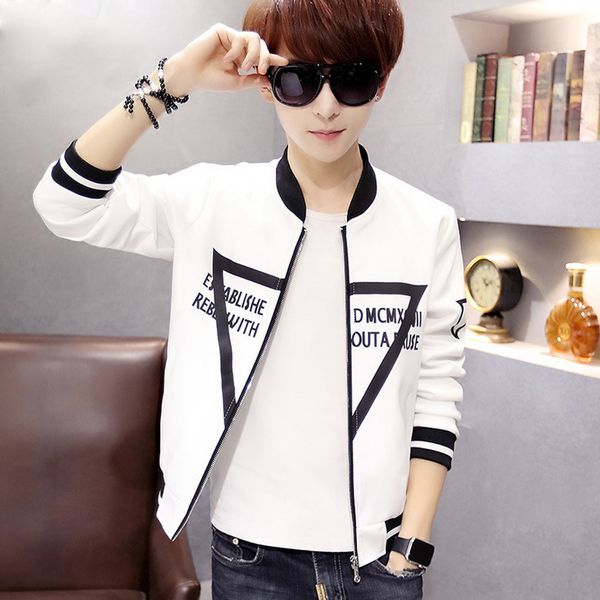

thin jackets baseball youth men coat clothing long sleeve casual fashion slim fit spring autumn travel solid reusable sportswear, Black;brown