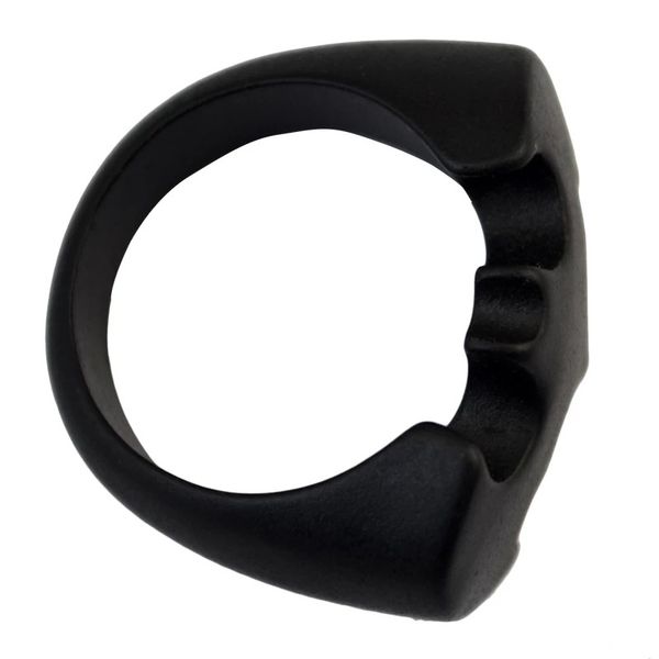 

punk personality black finger ring bangle cuff bracelet (ring+ bracelet) jewelry set, Silver