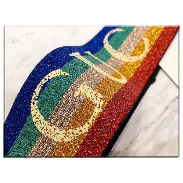 

Elastic Headband For men and Women 2019 NEW G Letter Sequins design Green red pink Hair bands For Women Girl Retro Turban Headwraps Gifts