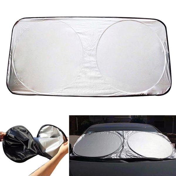 

auto car front rear window foldable jumbo visor sun shade windshield cover block
