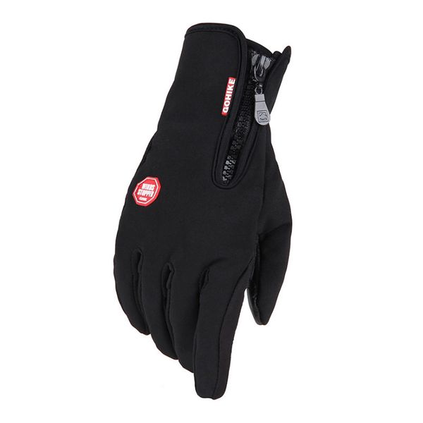

winter touch screen gloves warm soft full finger gloves, Black