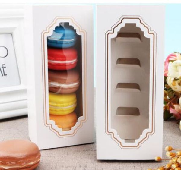 

5 cups pastry packaging drawer box new window macaron box, cake box, gift box