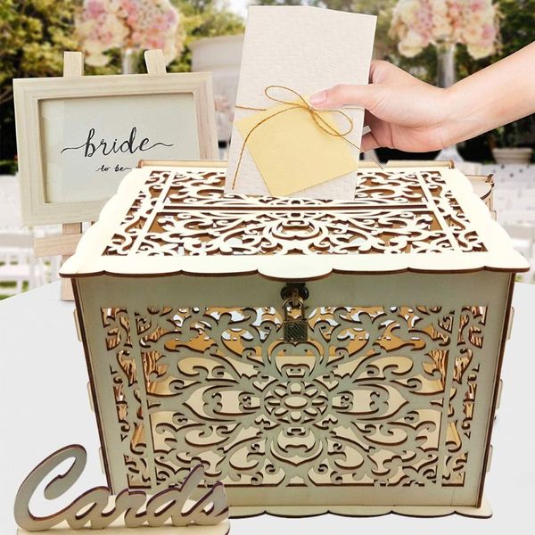 

ootdty 3 стилей, чтобы выбрать из diy деревянные карты войти копилка case rustic прием baby shower свадьба благоприятная украшение