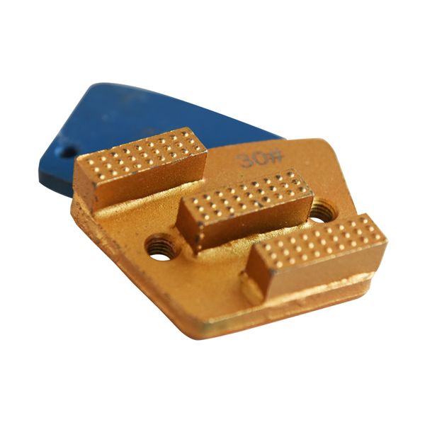 

kt02 concrete grinding pad diamond grinding shoes with three sharp segments for concrete and terrazzo floor 9pcs