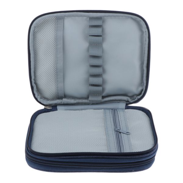 

crochet hook case, storage bag for various crochet hooks/needles and crochet accessories, zip up case with pouch, easy to carry on