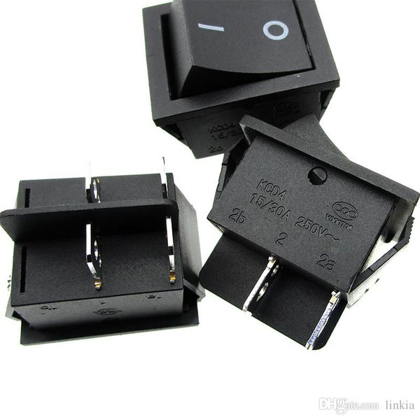 

rocker switch kcd4- 15 30a250v 4legs superior quality double file switch
