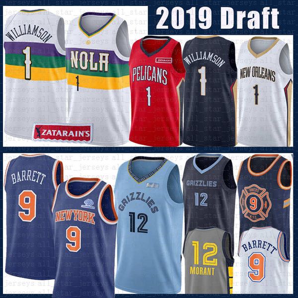 

1 zion william on pelican 9 rj barrett jer ey the city men new york orlean knick memphi 12 ja morant grizzlie 2 lonzo 2 ball jer ey