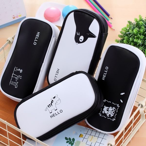 

large capacity pencil case cute pencil bags zipper bag for kids girls gift office school stationery school supplies