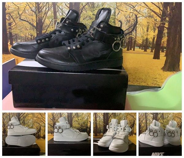 

zipper earrings 1 high og nrg white black basketball shoes 1s men shoes sport sneakers trainers size 40-45