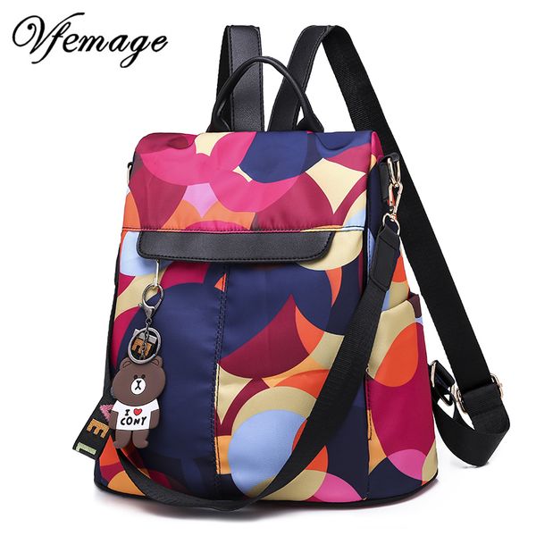 

vfemage oxford bags women backpack multifunction female bagpack anti theft book bag for girls schoolbag 2019 sac a dos mochila