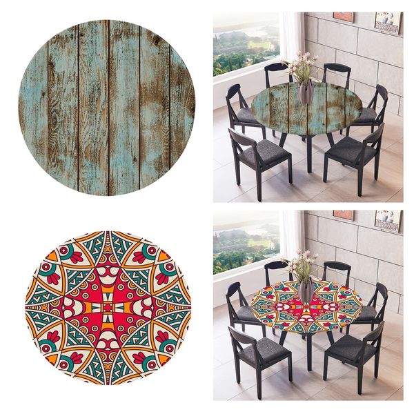 

round tablecloth, waterproof & oil spillproof tablecloth for kitchen