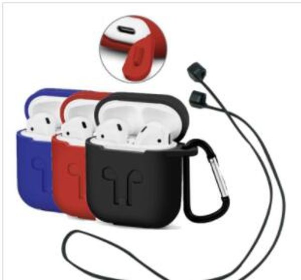 

2019 airpod protective airpod cover link cable bluetooth wirele earphone ilicone ca e waterproof anti drop trap acce orie mix color