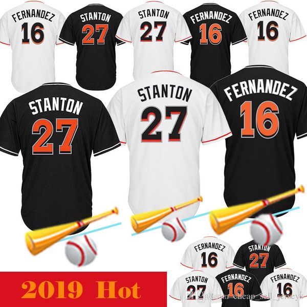 

16 Jose Fernandez 27 Giancarlo Stanton Men's Miami 27 Stanton Jerseys Marlins 16 Jose Fernandez Baseball Jerseys Adult