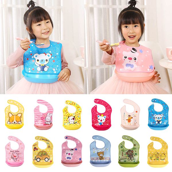 

baby accessories eva children feeding apron baby bibs infant burp cloths kids saliva towel detachable cute cartoon waterproof