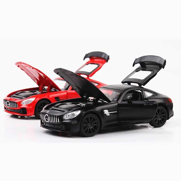 

jian yuan car model mercedes benz gtr amg sports alloy car model acousto-optic return vehicle car perfume seat decoration