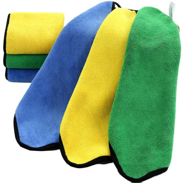 

30x30cm super absorbent car wash coral velvet towel cleaning drying cloth