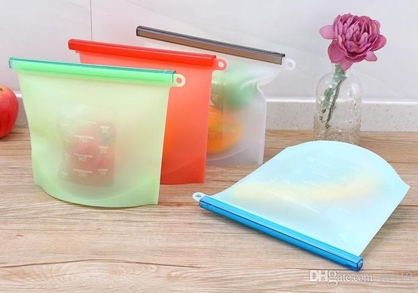 

sf 2019 new reusable silicone food preservation bag airtight seal food storage container versatile cooking bag ing