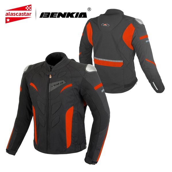 

benkia motorcycle jacket men moto jacket motocross body armor with waterproof linner jaqueta moto protection riding m-5xl