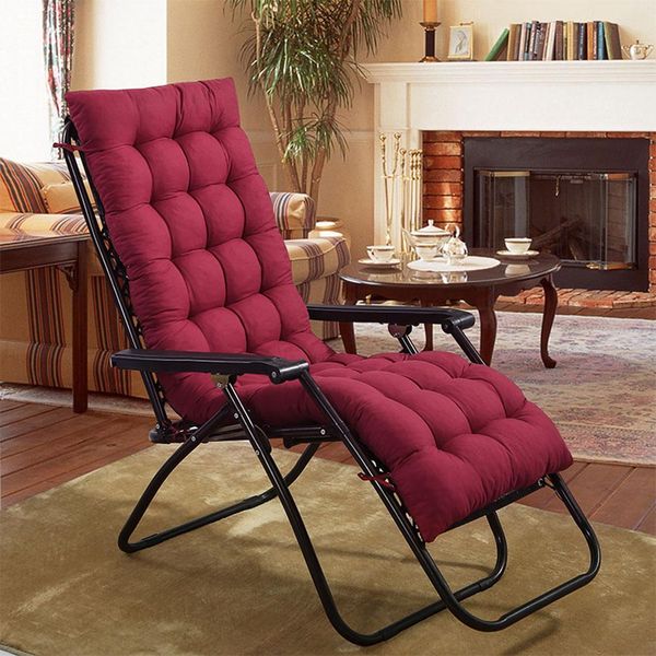 

winter foldable thicken double-sided chair cushion soft warm recliner seat mat nice