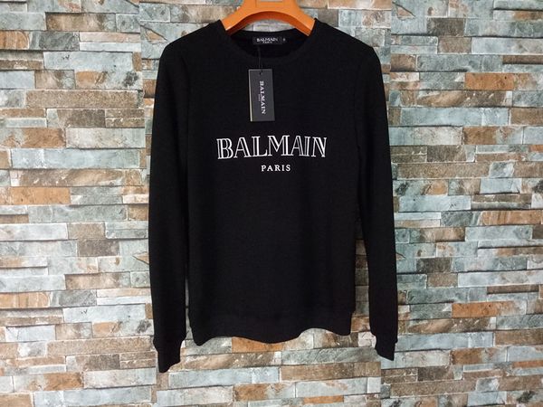 

balmain hoodies mens designer hoodies street hip hop loose fit womens luxury hoodie mens designer sweaters, Black