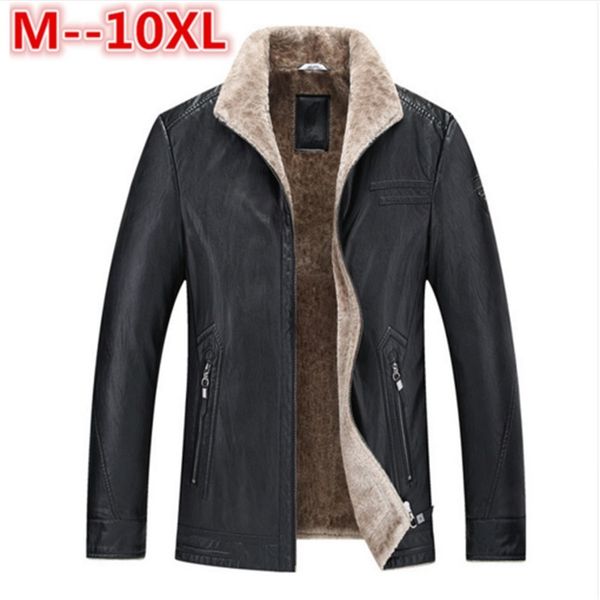 

10xl 9xl 8xl7xl new pilot leather jacket brown black fur genuine leather jacket men winter natural sheep skin coat ing