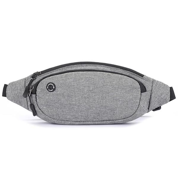 

fashion polyester cloth waist bag men's and women's universal fanny pack sports travel outdoor solid color chest bag heuptas