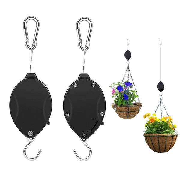 

retractable plant hook plants pulley hanger hook garden stainless steel plants pots bird houses hanging