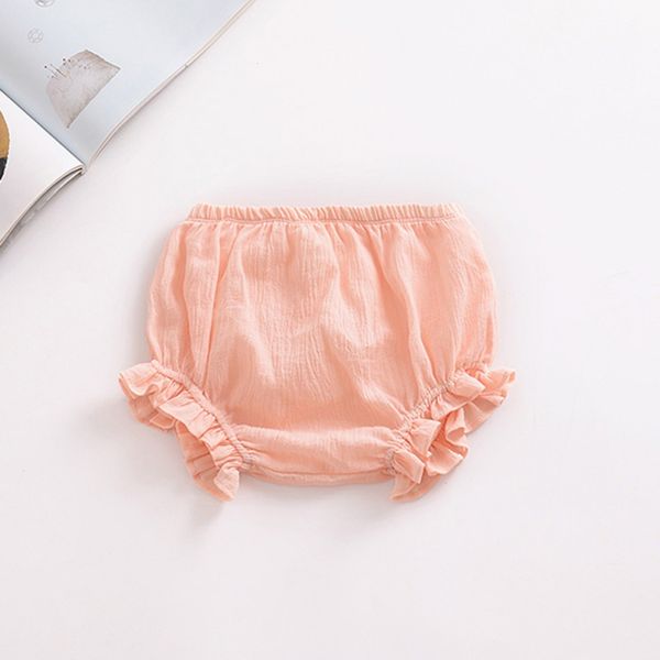

2019 casual fashion baby infant girl cute panties children's solid color underpants kids briefs pp shorts bread pants, Black