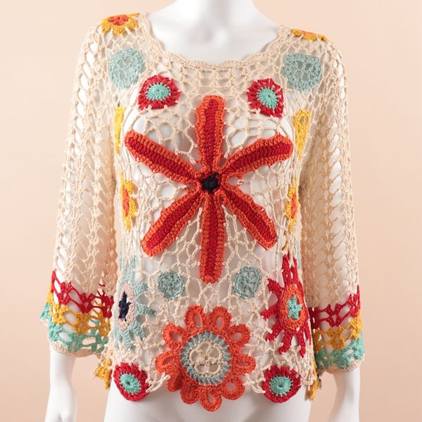 

y8362 handmade crochet clothing swimsuit women blouse one piece beach tunics cover up beach dress in stock saida de praia, Blue;gray