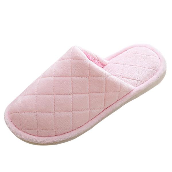 

mens women's cute warm cotton plush soft slippers home shoes woman lover couples floor women winter home slippers indoor outdoor, Black